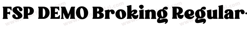 FSP DEMO Broking Regular字体转换